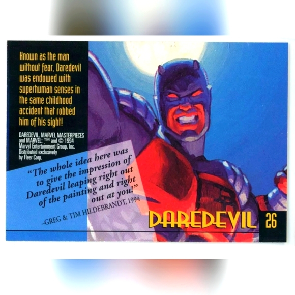 Daredevil Trading Card🦸 Marvel Universe 🔥 - Picture 2 of 2